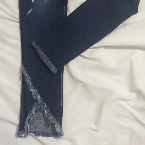 Flying Monkey High Rise Button Fly Skinny Jeans, Color Dark Wash Size 25 - Picture 9 of 15